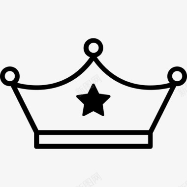 皇冠成就直线图标图标