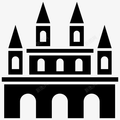城堡城堡城堡庄园法国城堡图标svg_新图网 https://ixintu.com 中世纪城堡 城堡城堡 城堡庄园 庄园 法国城堡 王府