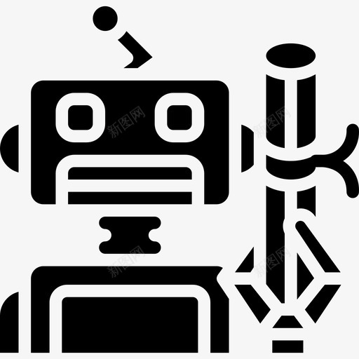 机器人人工智能23填充图标svg_新图网 https://ixintu.com 人工智能23 填充 机器人