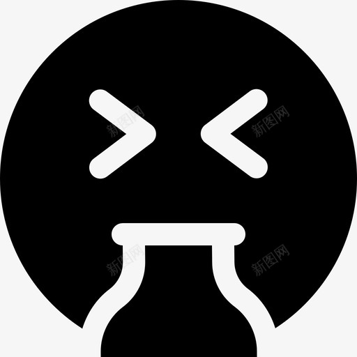 呕吐表情3充满图标svg_新图网 https://ixintu.com 充满 呕吐 表情3