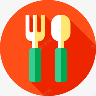 叉子野餐13平的图标图标