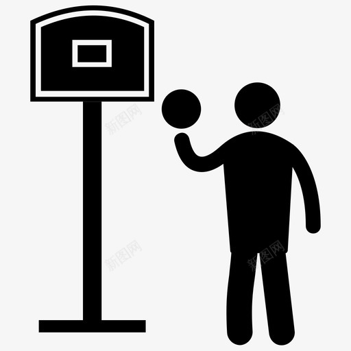 篮球球类比赛篮球球门图标svg_新图网 https://ixintu.com 奥运会标志符号 奥运会比赛 球类比赛 篮球 篮球球门 篮球网 篮网