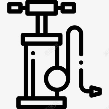泵车库11线性图标图标