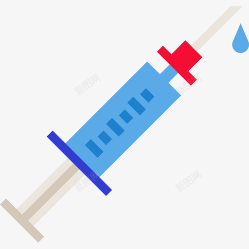 注射器医疗保健11扁平图标svg_新图网 https://ixintu.com 医疗保健11 扁平 注射器