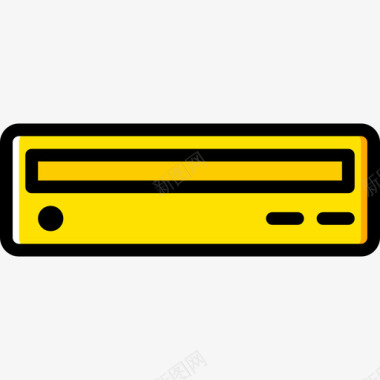 Dvd播放机tech4黄色图标图标