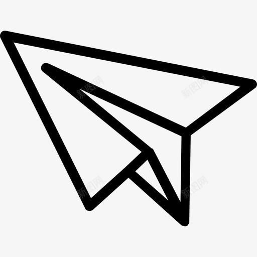 纸飞机启动线性图标svg_新图网 https://ixintu.com 启动 纸飞机 线性