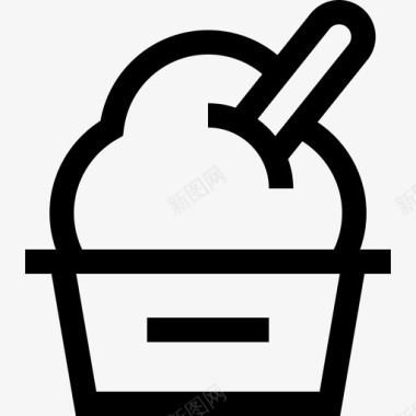 冰淇淋冰淇淋10直线型图标图标
