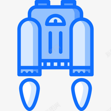 喷气背包未来3蓝色图标图标