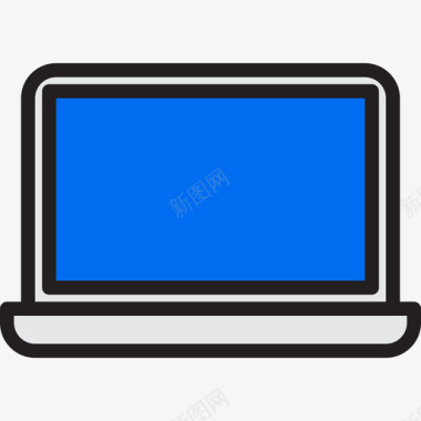 笔记本电脑技术38线性颜色图标图标