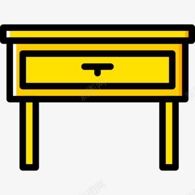 桌子5户黄色图标图标