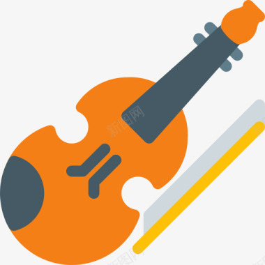 小提琴音乐45平调图标图标