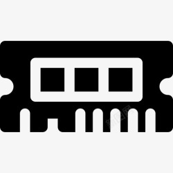 内存icon内存计算机部件5已填充图标高清图片