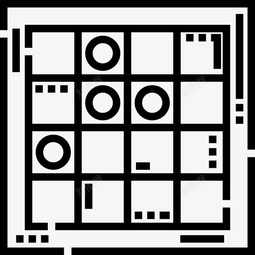 跳棋业余爱好自由时间8直线型图标svg_新图网 https://ixintu.com 业余爱好自由时间8 直线型 跳棋