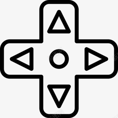 控制器视频游戏10线性图标图标