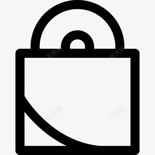 挂锁计算机零件4线性图标svg_新图网 https://ixintu.com 挂锁 线性 计算机零件4