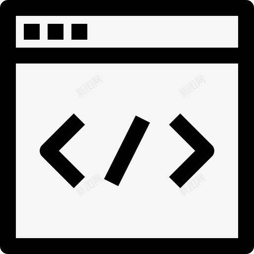 浏览器windows3线性图标svg_新图网 https://ixintu.com windows3 浏览器 线性