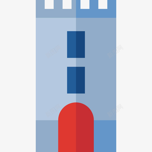 塔楼中世纪12平顶图标svg_新图网 https://ixintu.com 中世纪12 塔楼 平顶