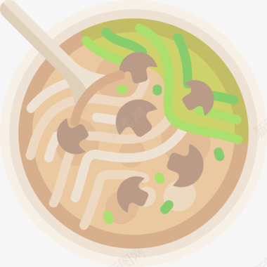 纯素食品纯素食菜肴3个平的图标图标