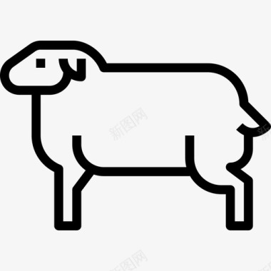 绵羊食物56直系图标图标