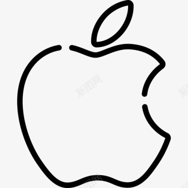 苹果技术标识3线性图标图标