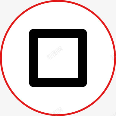 方形按钮游戏14扁平图标图标