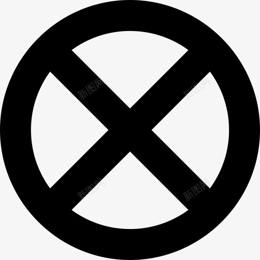 禁止停车2号交通标志已满图标svg_新图网 https://ixintu.com 2号交通标志 已满 禁止停车