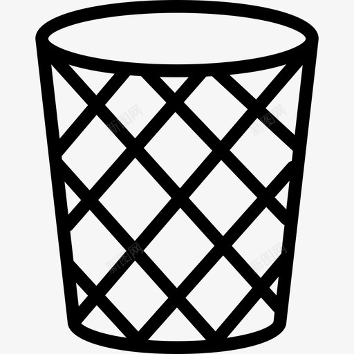 垃圾桶生态学43线性图标svg_新图网 https://ixintu.com 垃圾桶 生态学43 线性