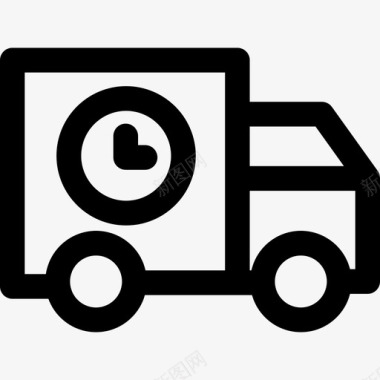 运输卡车运输40直线图标图标