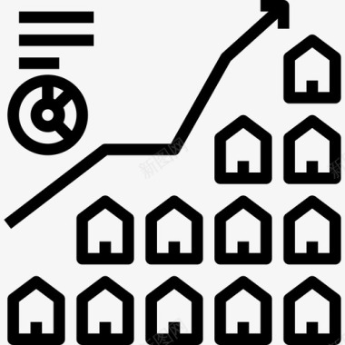 住宅房地产63线性图标图标