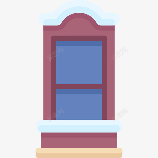 窗户冬季小镇5公寓图标svg_新图网 https://ixintu.com 公寓 冬季小镇5 窗户