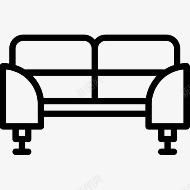 沙发家具和家居8线性图标图标