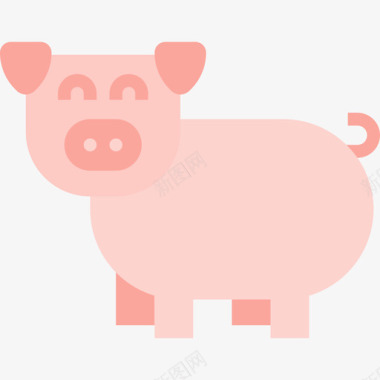猪农耕和园艺5平的图标图标