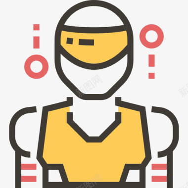 机器人未来科技11黄影图标图标