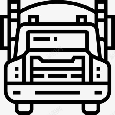 卡车运输56直线图标图标