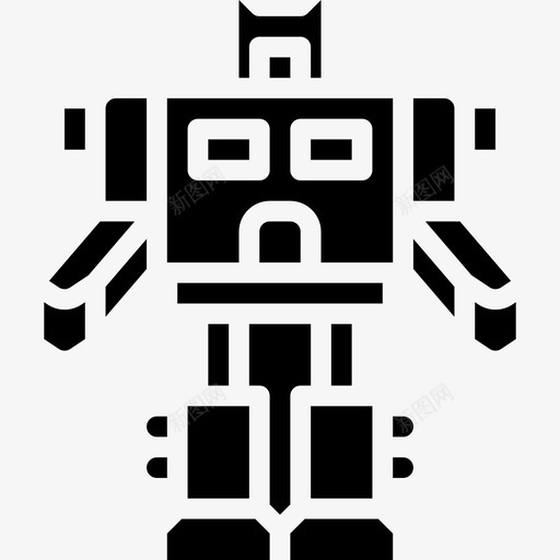 机器人玩具31填充图标svg_新图网 https://ixintu.com 填充 机器人 玩具31