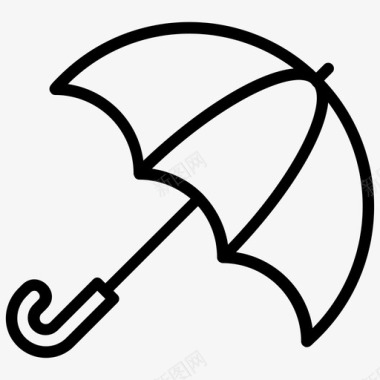 伞喇叭雨伞图标图标