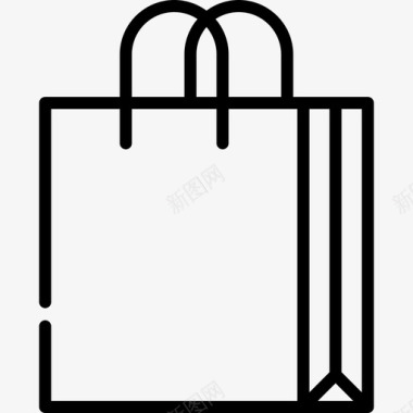 购物袋电子商务60线性图标图标