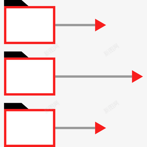 文件夹数据组织平面图标svg_新图网 https://ixintu.com 平面 数据组织 文件夹