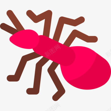蚂蚁热带4平坦图标图标