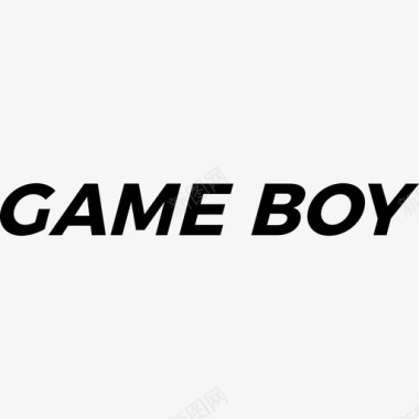 GameBoy视频游戏徽标5线性图标图标