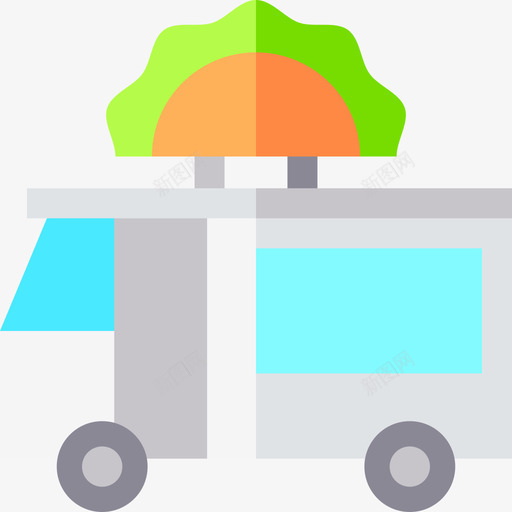食品车外卖7平的图标svg_新图网 https://ixintu.com 外卖7 平的 食品车