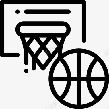 篮球31号操场直线型图标图标