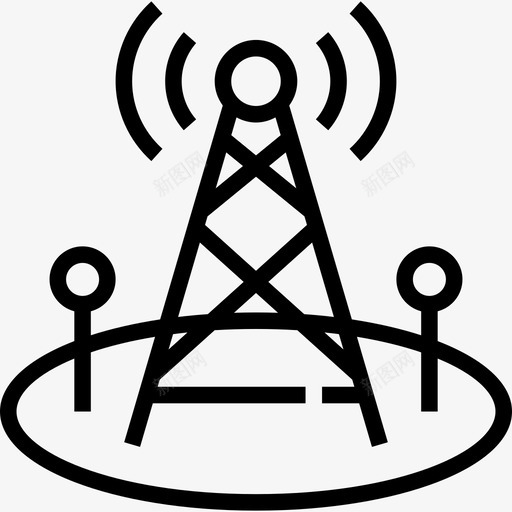 信号多媒体和通信线性图标svg_新图网 https://ixintu.com 信号 多媒体和通信 线性
