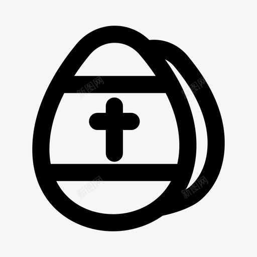 复活节基督教十字架图标svg_新图网 https://ixintu.com 十字架 基督教 复活节 复活节图标 宗教 彩蛋
