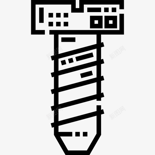 螺纹工程16线性图标svg_新图网 https://ixintu.com 工程16 线性 螺纹