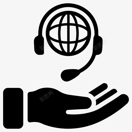 在线支持客户服务技术支持图标svg_新图网 https://ixintu.com 全球 在线支持 客户和技术支持 客户服务 技术支持