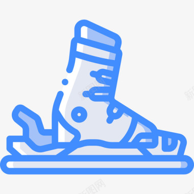 滑雪靴极限运动3蓝色图标图标