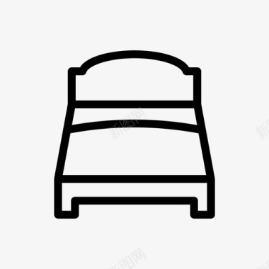 床卧室装饰图标图标