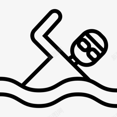 游泳健康11岁直系图标图标