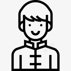 蒙古族服装蒙古族民族服装4直系图标高清图片
